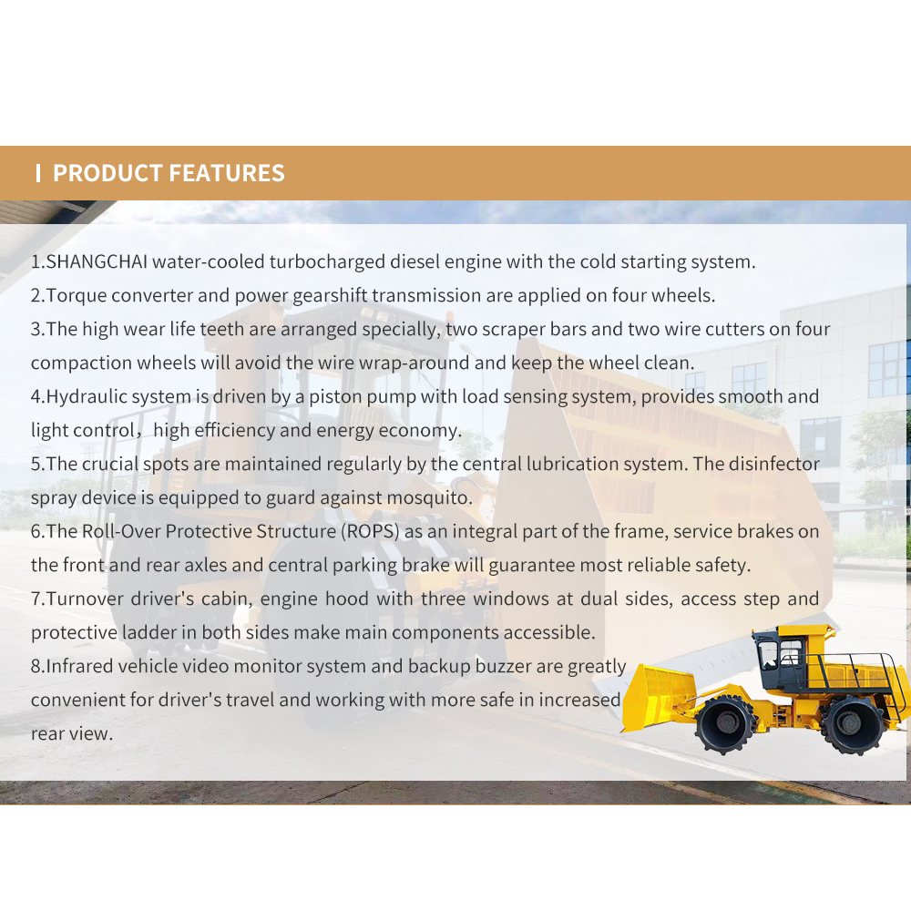 SINOMACH 20-28ton LLC228_226_223_220 Trash compacting machine Refuse Compactors trucks