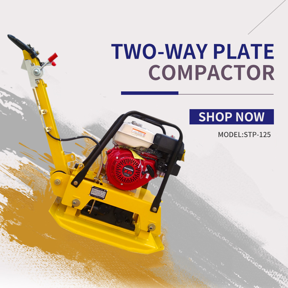 Factory Supply Tired Road Roller - storike STP125_STP160 small Hand-held two-way road vibrating plate compactor 125 kg_160kg – China Construction