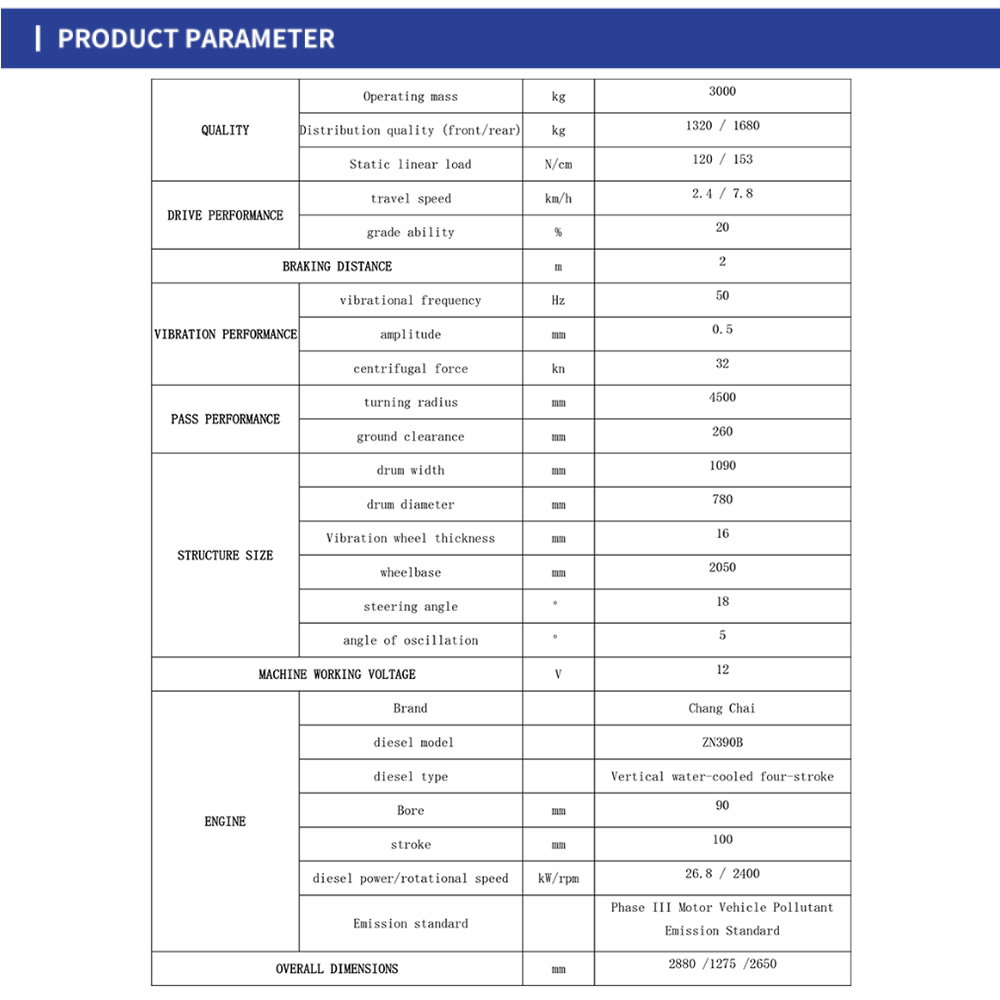 SINOMACH 3 ton Double Drum Vibratory road Rollers for sale LDS203