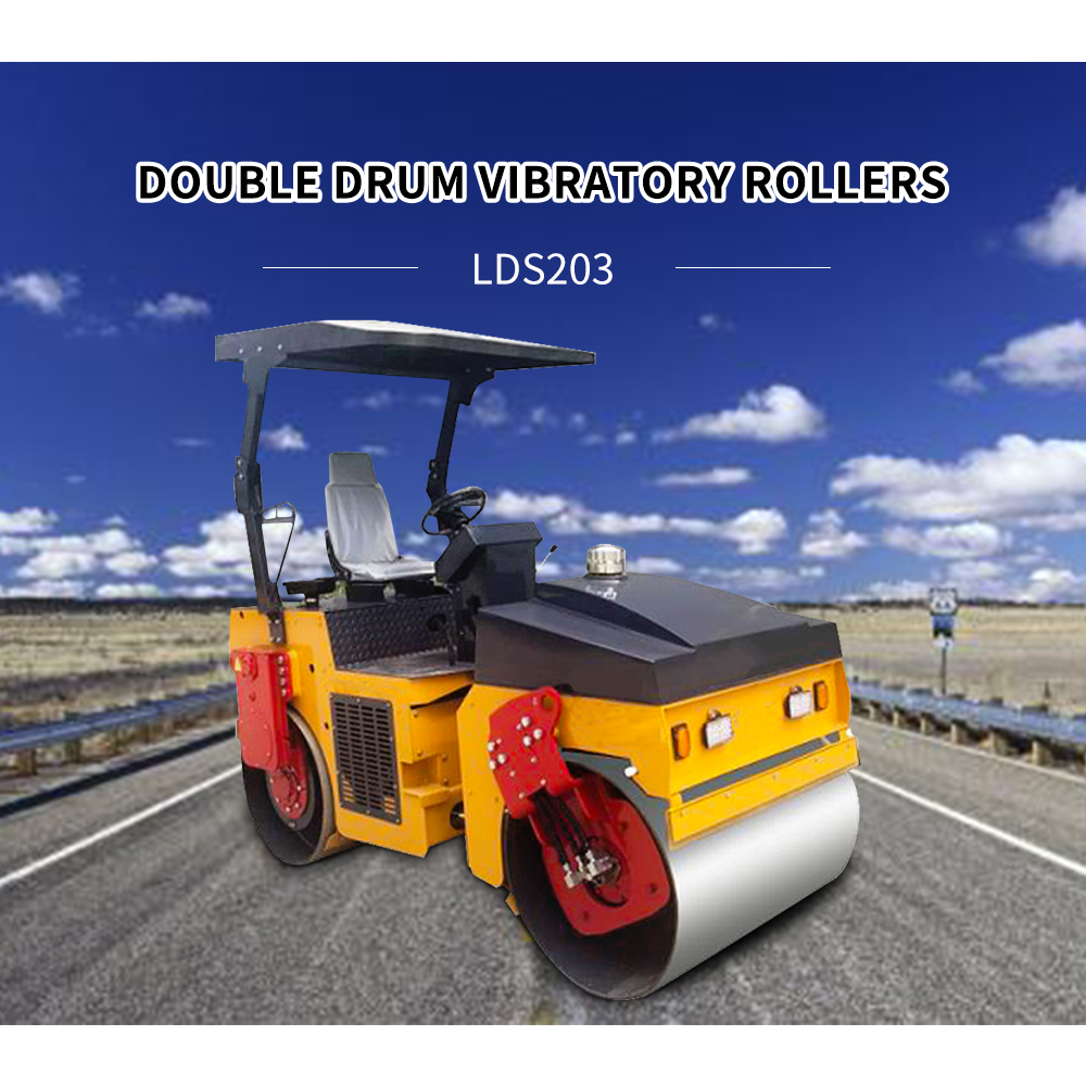 SINOMACH 3 ton Double Drum Vibratory road Rollers for sale LDS203