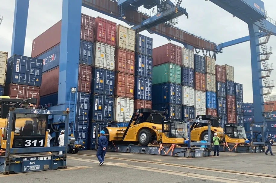 Sany stacker enters the Japanese market for the first time