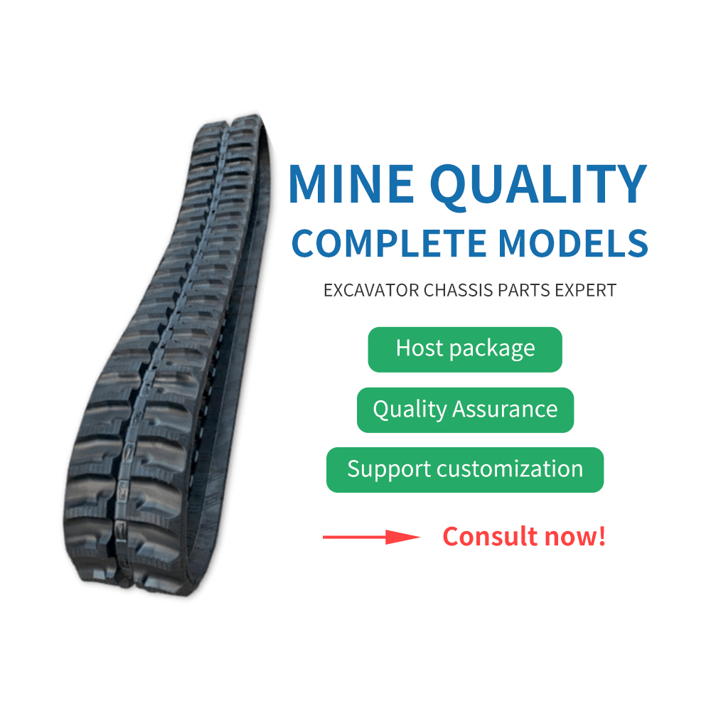 China Factory for Front Loader Bucket Teeth - Excavator natural rubber track four wheel one belt chassis accessories OEM custom rubber track – China Construction