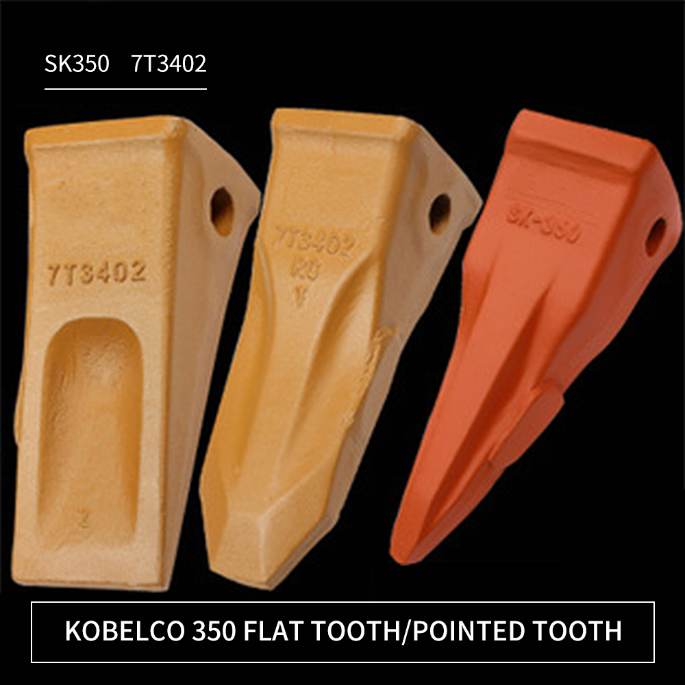One of Hottest for Replacement Bucket Teeth - Kobelco 350 bucket tooth 7T3402RC excavator rock icebreaker tooth tip cone wear-resistant excavator accessories – China Construction