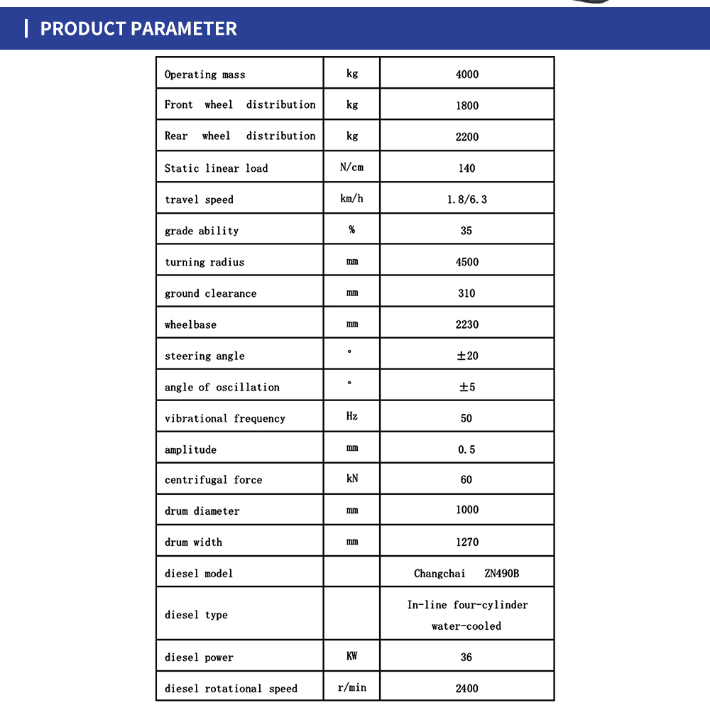 SINOMACH 4 ton Single Drum Vibratory road Rollers compactors for sale LSS204