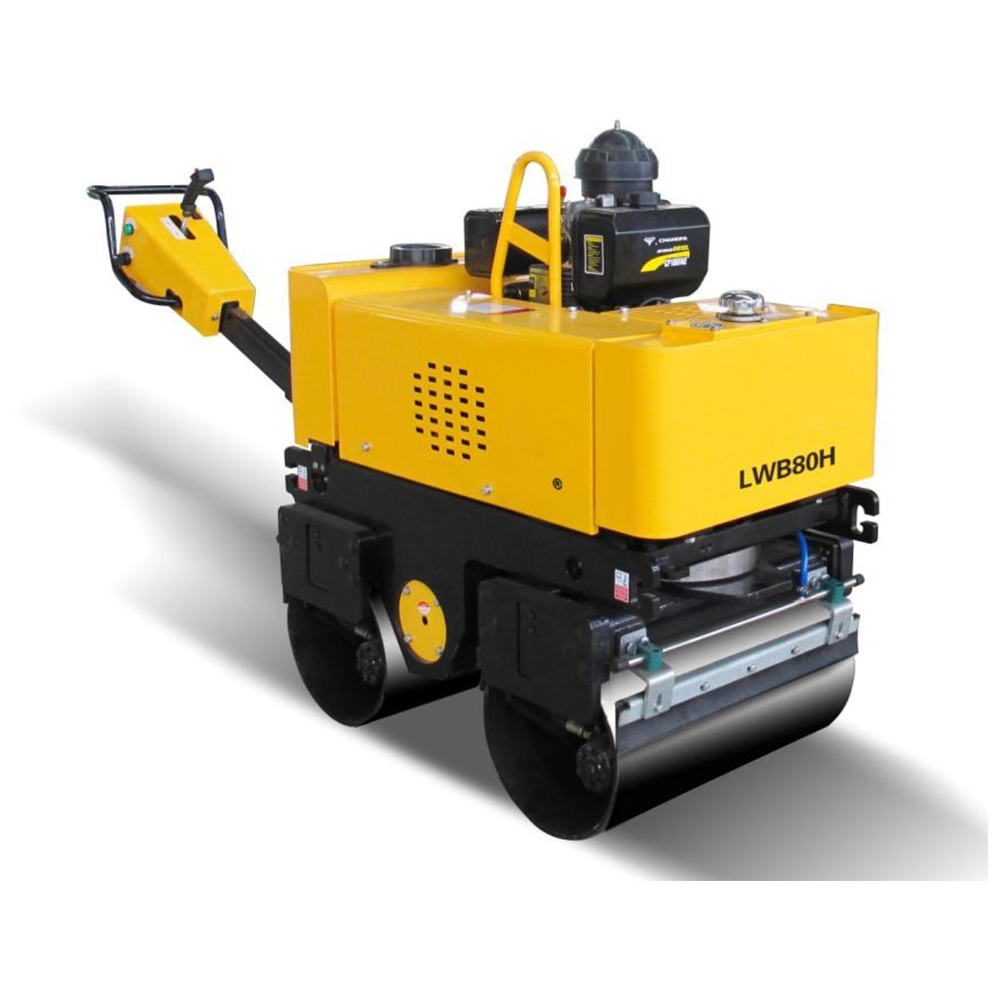 SINOMACH 0.8ton Mini Hydraulic Walk Behind Vibratory road Rollers for sale LWB80HE