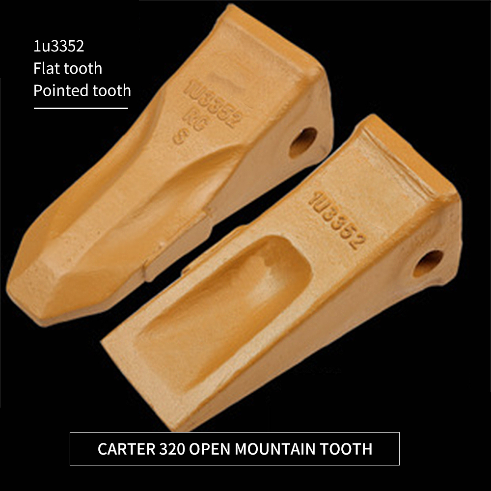 OEM/ODM Factory Bucket Tooth - Carter 320 bucket tooth 1U3352RC excavator rock tooth soil square cone wear-resistant excavator accessories – China Construction