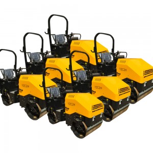 SINOMACH 1.5ton Mini Hydraulic double drum vibratory road rollers for sale YZC2h