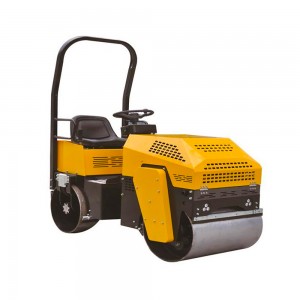 SINOMACH 1ton Mini Double Vibratory road rollers for sale LDD201H