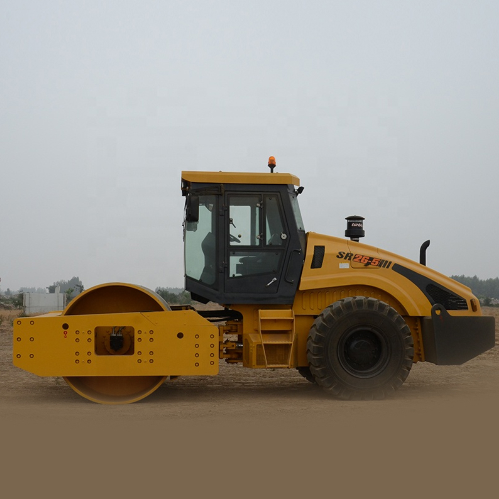 Shantui 26 ton SR26-5 compactor MachineOfficial single drum vibratory road rollers