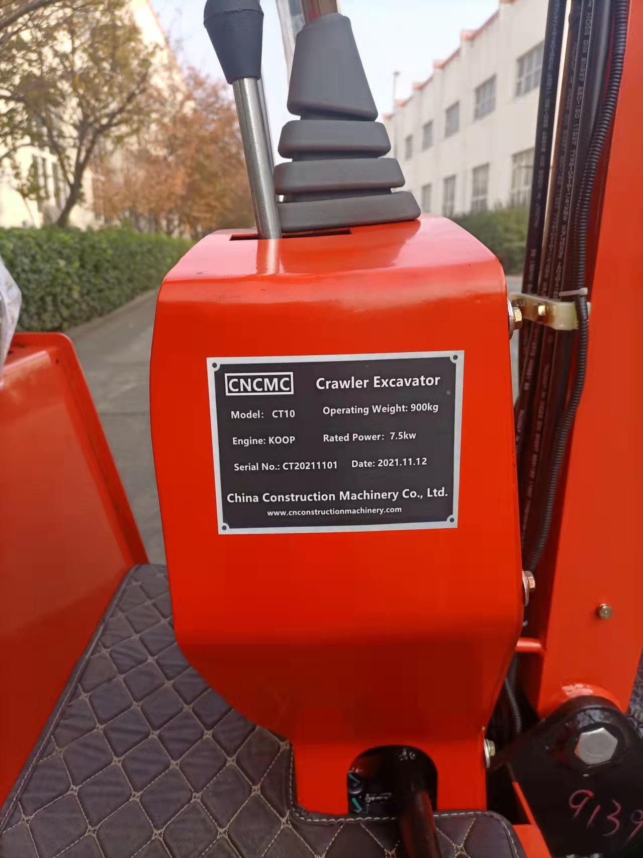 CNCMC  1 Ton CT10 High Quality CNCMC Chinese  MINI Excavator