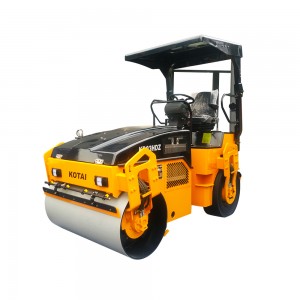 Best-Selling Double Drums Road Roller - KOTAI 3.4ton Mini combination vehicle type vibratory road rollers price KD03HDZ Front steel wheel, rear rubber wheel – China Construction