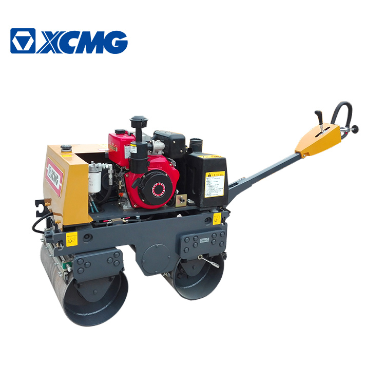 XCMG XMR083 1 Ton Walking behind Hand Operating double Drum Road Roller Compactor