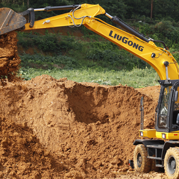 Hot Sale for Hydraulic Mini Excavator - Liugong 1.5 ton 97kW Wheel Excavator W915E with good performance – China Construction