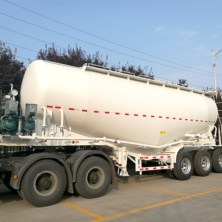 CNCMC 40m3 3 Axles Promotional Dry Powder Silo Transport Tank Bulk Cement Bulker Tanker Trailer